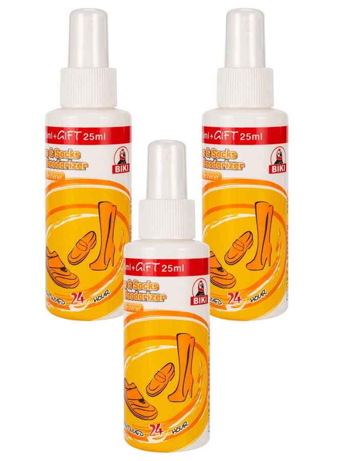 بيكي بخاخ مزيل العرق للأحذية والجوارب 3 × 75 مل - Image 2