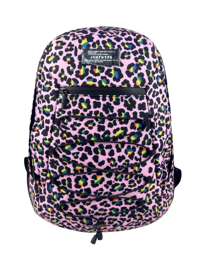 JUST HYPE Pro Maxi Backpack - Pink Disco Leopard