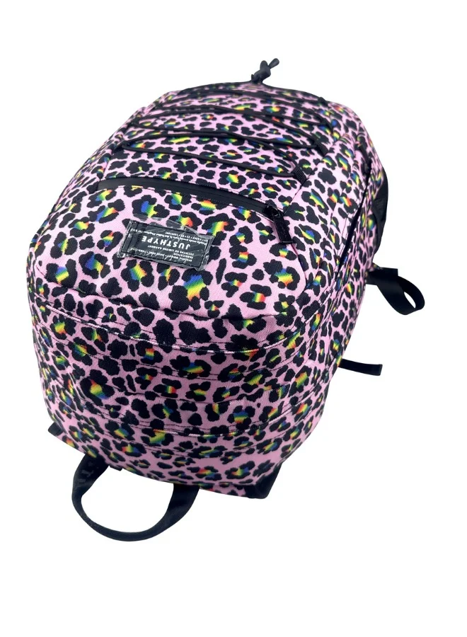 JUST HYPE Pro Maxi Backpack - Pink Disco Leopard