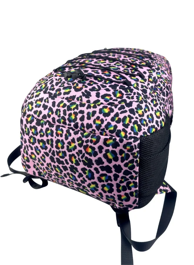 JUST HYPE Pro Maxi Backpack - Pink Disco Leopard