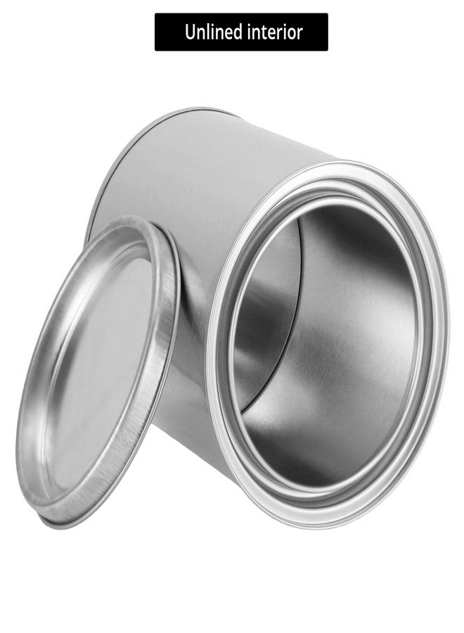 QWORK 6 Pack 1 Quart Metal Paint Cans with Lids - Empty Unlined Tinplate Containers Paint Buckets for Arts & Crafts, DIY Projects - Image 5