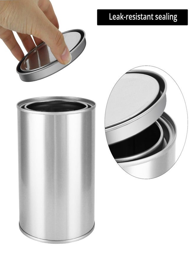 QWORK 6 Pack 1 Quart Metal Paint Cans with Lids - Empty Unlined Tinplate Containers Paint Buckets for Arts & Crafts, DIY Projects - Image 4