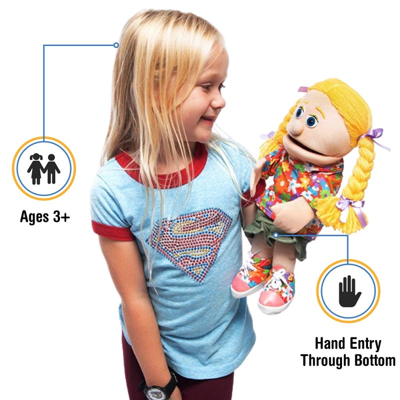 Silly Puppets 14 دمية يد سيندي الخوخ للبنات - Image 5
