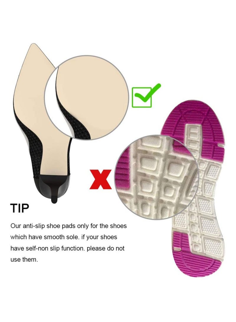 SYOSI Non Slip Shoes Pads Self Adhesive Shoe Grips Rubber Anti Sole Stick Protector for  Bottom Premium Skid 12PCS - Image 4