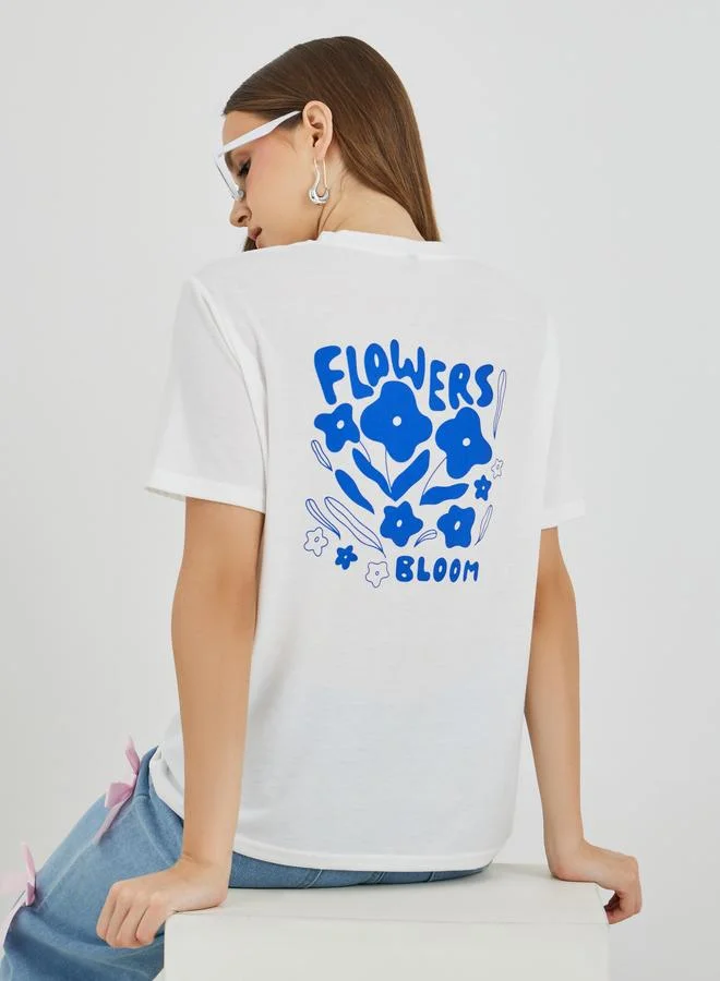 Take Two Graphic Printed Oversized T-Shirt