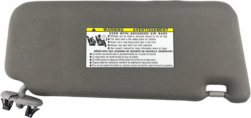 QASULER Gray Sun Visor for Toyota Camry 2007-2011 - Image 3