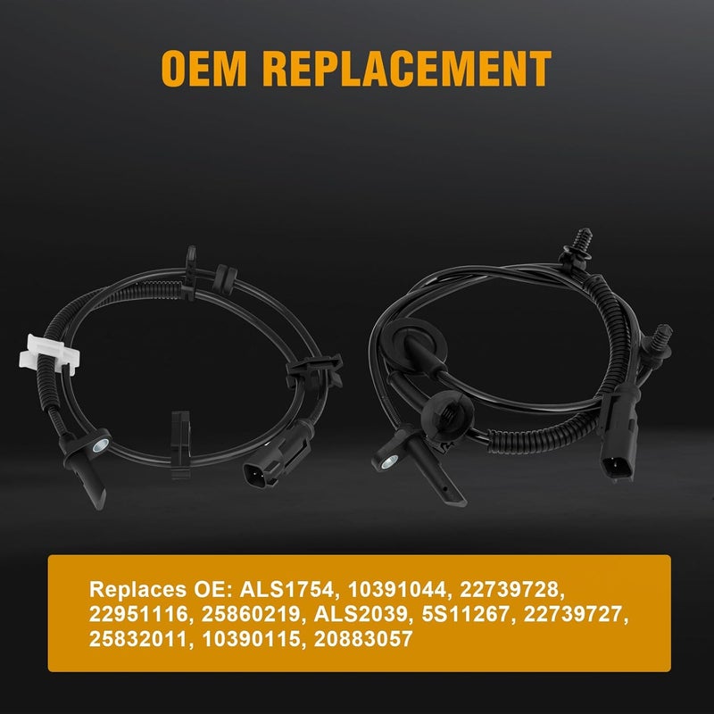 ROADFAR مجموعة حساسات سرعة العجلات ABS من ROADFAR مكونة من 4 قطع لسيارات بويك إنكلايف، شيفروليه ترافيرس، جي إم سي أكاديا، وساتورن أوتلوك - Image 5