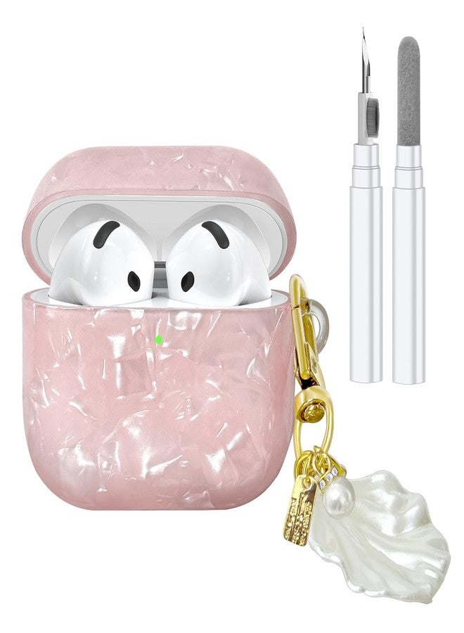 CASEFUN Compatible with AirPods 4 Case 2024, Cute TPU Protective Case Cover for AirPods with Cleaner Kit and Shell Lanyard Accessories for Women Girls - Image 1