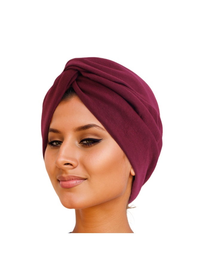 Fashionable Cotton-Feel Cross Headwrap Cap - Effortlessly Showcase Your Unique Charm