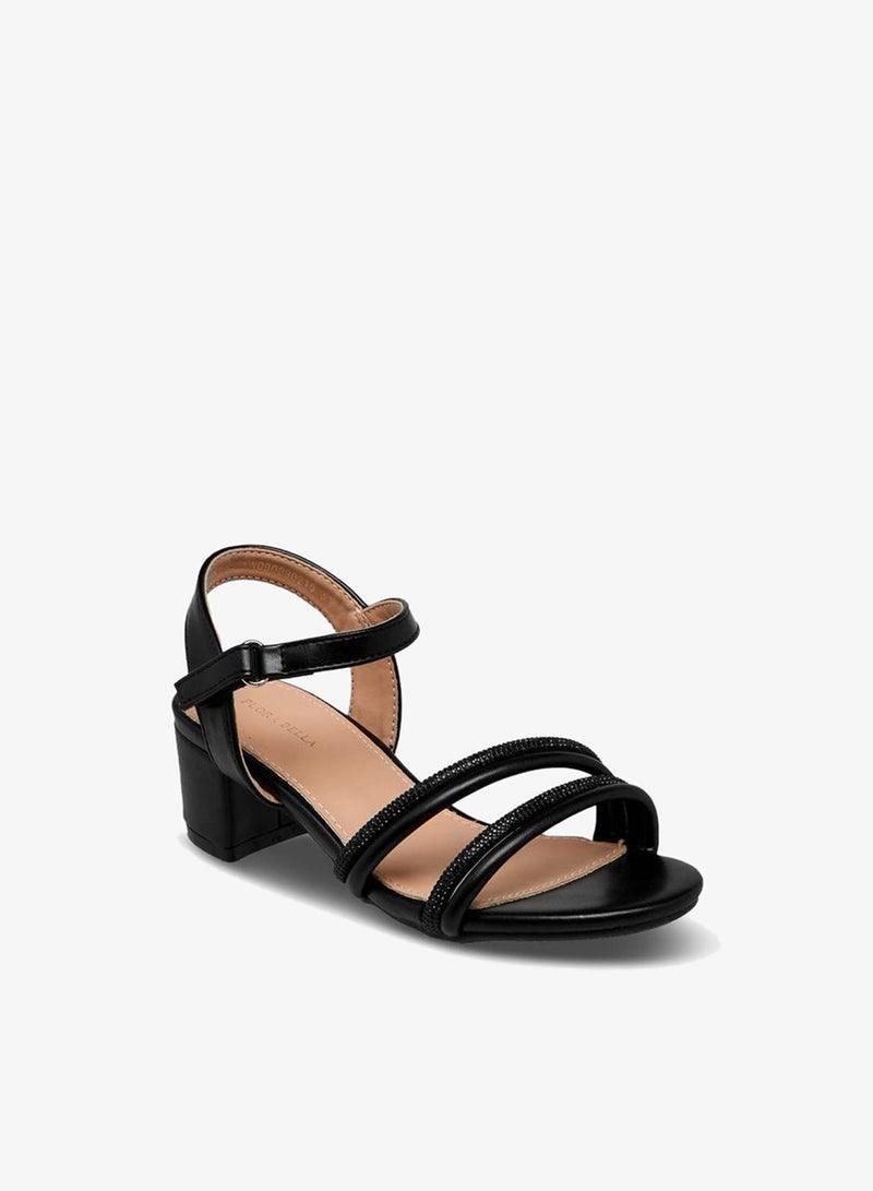 Flora Bella By Shoexpress Flora Bella Girls Block Heel Sandals Ramadan Collection - Image 1