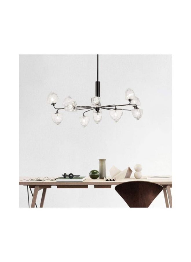 A F N Lighting A F N LIGHTINGS Black Crystal Chandelier, 11-Bulb Luxury Hanging Lamp, 100cm Diameter Modern Pendant Light, Elegant Ceiling Light for Living Room  - Image 3