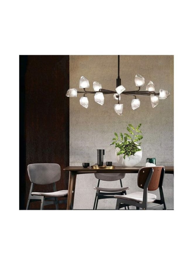 A F N Lighting A F N LIGHTINGS Black Crystal Chandelier, 11-Bulb Luxury Hanging Lamp, 100cm Diameter Modern Pendant Light, Elegant Ceiling Light for Living Room  - Image 5