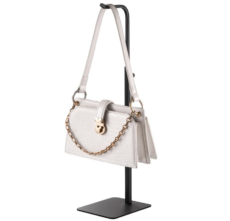 pickpiff Purse Display Stand â€“ Adjustable Hanger for Purses, Wreaths, and Bags, Black Tabletop Rack for Home, Closet, and Vendor Use - Image 1