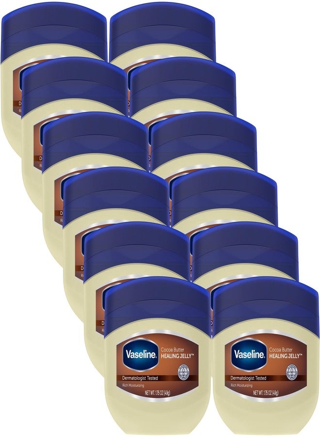 Vaseline Petroleum Jelly 1.75 Ounce Cocoa Butter (12 Pieces) (51ml) - Image 1