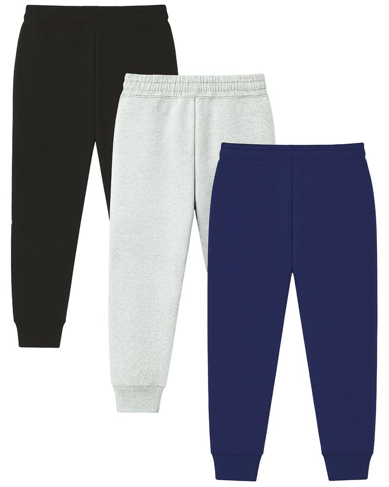 Kuchipoo Boys Track Pants - Pack of 3 (KUC-LOW-160, 6-7 Years, Multi-Colored) - Image 2
