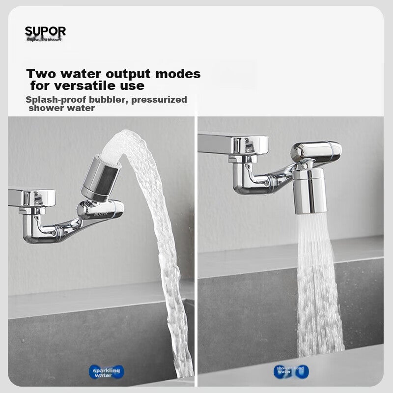 SUPOR Faucet Aerator, 1440° Universal Extender, Splash-Proof, All-Copper Versatile Connector, Extended Kitchen Basin S - Image 2