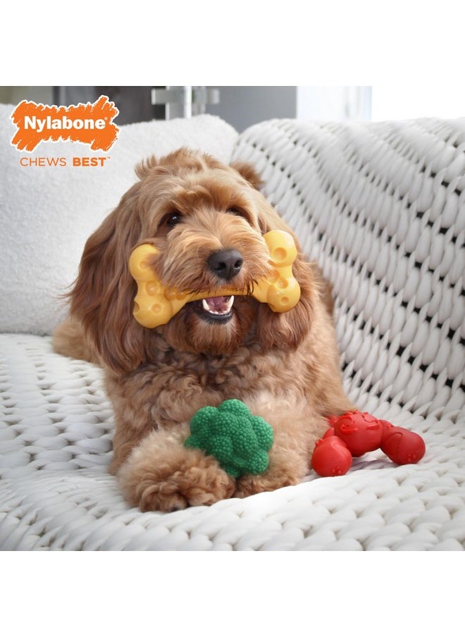 Nylabone Power Chew Dog Chew Toy Pack Bundle  Fun & Cute Dog Toys For Aggressive Chewers, Tough Dog Toys, Lobster, Cheese, And Broccoli Shapes, Large/Giant (3 Count)  - Image 3