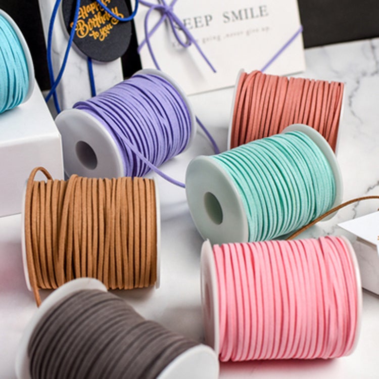 【Deerskin Rope about 45.1m Rolls】 Flower Cake Gift Box Packaging Rope Deerskin Velvet Rope DIY Gift Rope Binding - Image 4