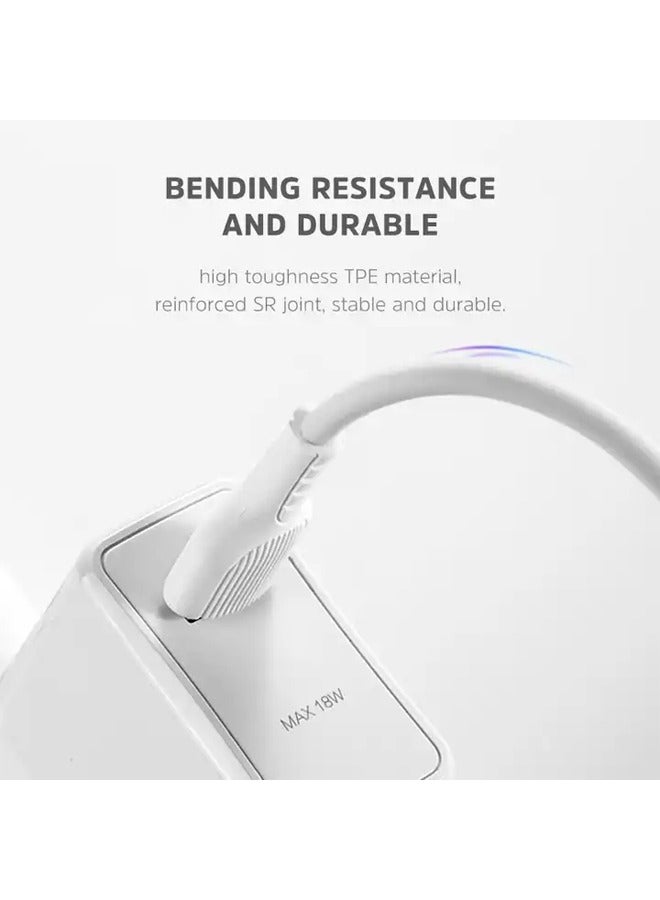 Modos C35L Quick charging 5A Liquid Silicon data cable Type-C 1000mm White - Image 2