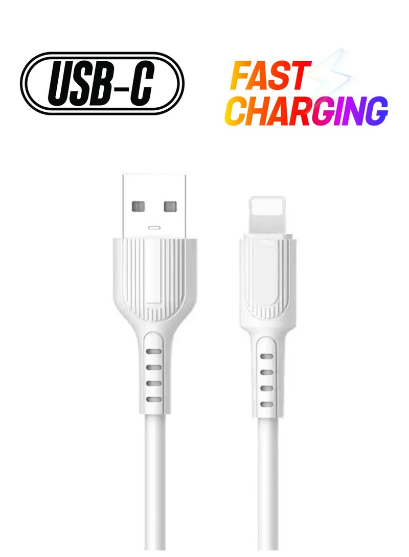 Modos C35L Quick charging 5A Liquid Silicon data cable Type-C 1000mm White - Image 1