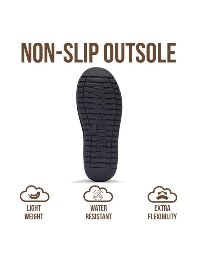 Project Cloud Genuine Suede Ankle Boots for Women - Water Resistant with Memory Foam Insole Winter Boots for Women - Trending Shoes & Comfortable Women's Ankle Boots (Hippy), Navy Suede, 8.5 - Image 5