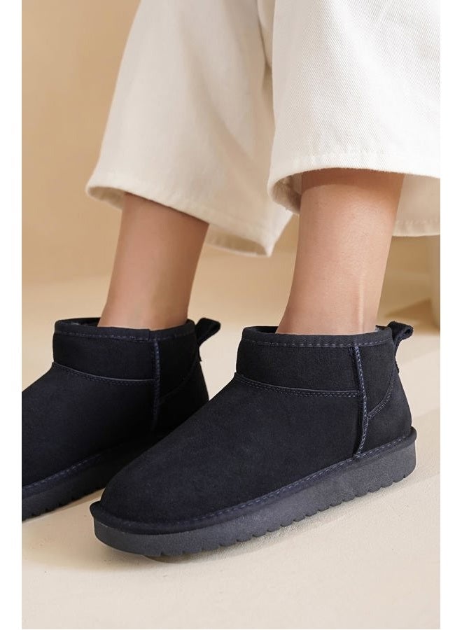 Project Cloud Genuine Suede Ankle Boots for Women - Water Resistant with Memory Foam Insole Winter Boots for Women - Trending Shoes & Comfortable Women's Ankle Boots (Hippy), Navy Suede, 8.5 - Image 2