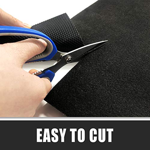 LINLA Premium Absorbent Oil Mat Contains Liquid Garage Floor Mat, Reusable, Washable, Protects Garage Floor or Driveway Surface, Shop,Parking, 7.4 ft x 20 ft Black - Image 4