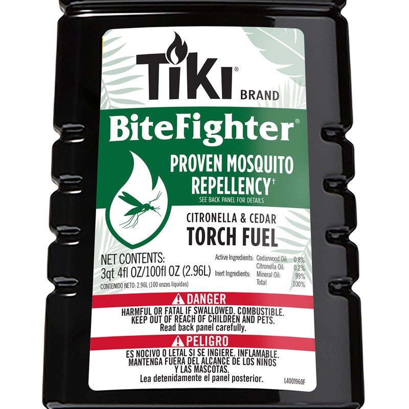 TIKI Brand BiteFighter Mosquito Repellent Torch Fuel for Outdoors, 100 oz, 1216155 - Image 5