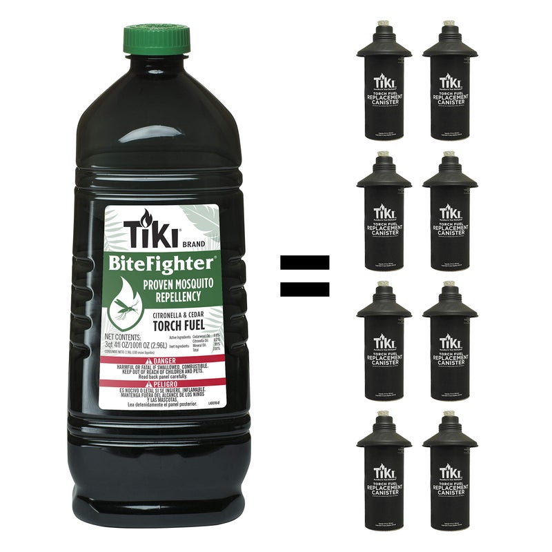 TIKI Brand BiteFighter Mosquito Repellent Torch Fuel for Outdoors, 100 oz, 1216155 - Image 4