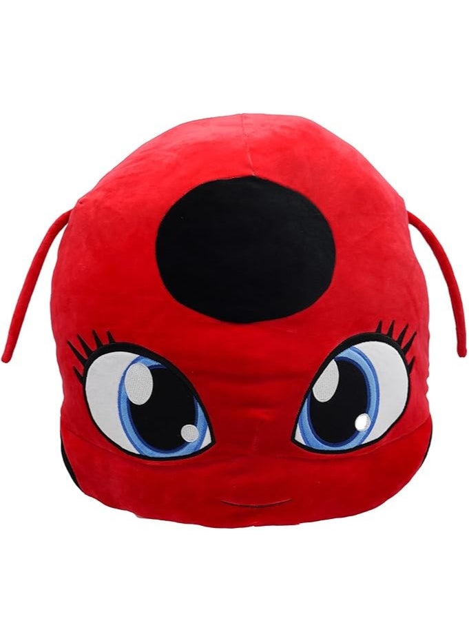 Miraculous Miraculous Tikki Huggie Hideaway Pillow(Wyncor ) – 40cm Ladybug Plush with Hidden Zipper Pocket – Soft Toy for Kids Ages 3+  - Image 1