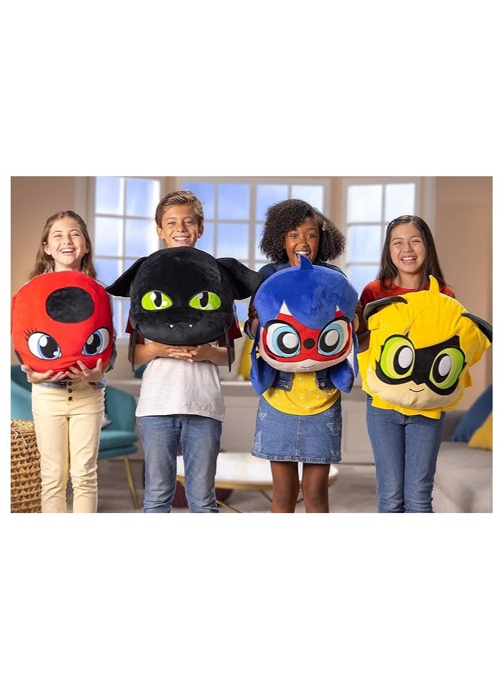Miraculous Miraculous Tikki Huggie Hideaway Pillow(Wyncor ) – 40cm Ladybug Plush with Hidden Zipper Pocket – Soft Toy for Kids Ages 3+  - Image 2