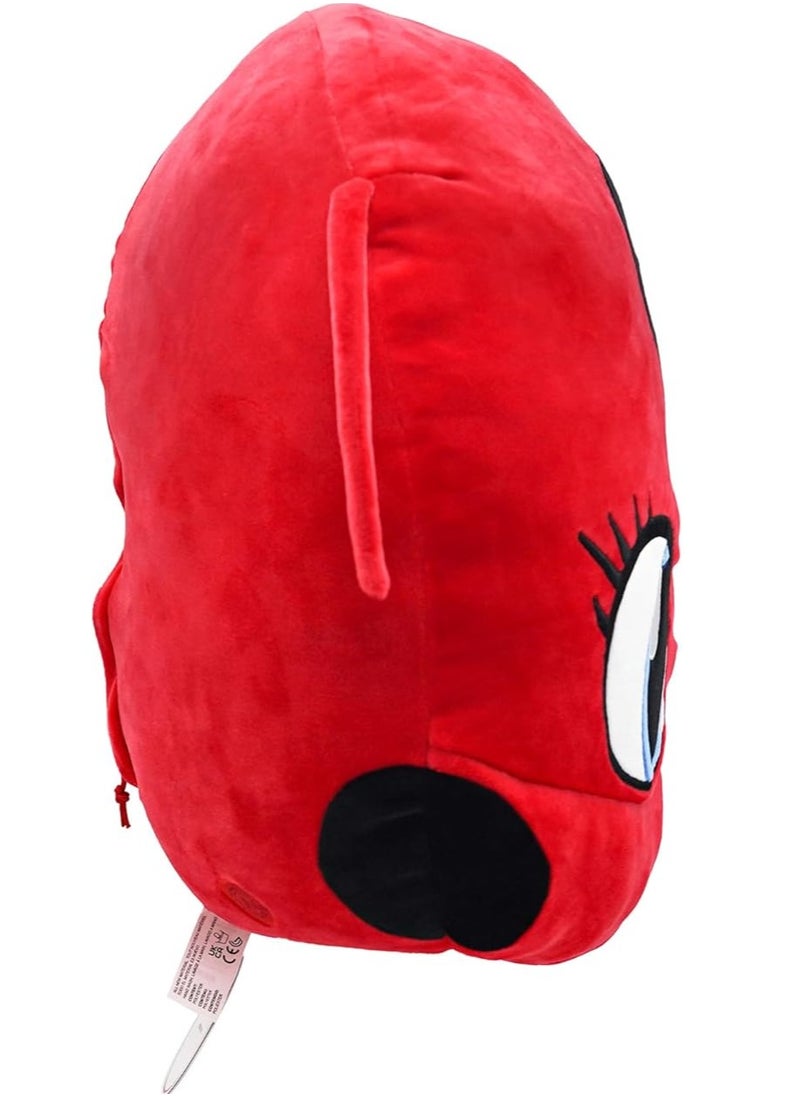 Miraculous Miraculous Tikki Huggie Hideaway Pillow(Wyncor ) – 40cm Ladybug Plush with Hidden Zipper Pocket – Soft Toy for Kids Ages 3+  - Image 4