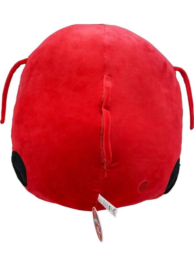 Miraculous Miraculous Tikki Huggie Hideaway Pillow(Wyncor ) – 40cm Ladybug Plush with Hidden Zipper Pocket – Soft Toy for Kids Ages 3+  - Image 5