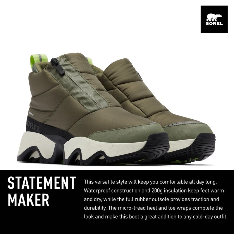 Sorel Kineticâ„¢ Impact Puffy Zip Waterproof Stone Green/Black 10 B (M) - Image 3