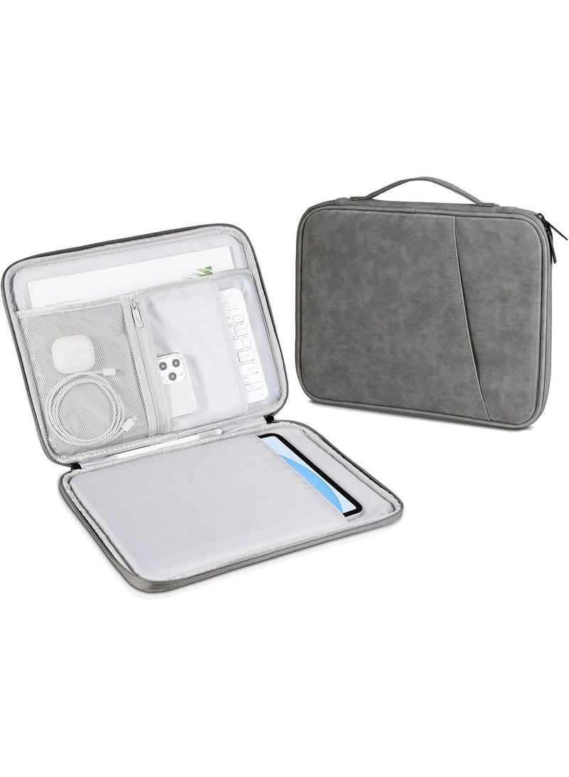 XICEN 9.7-11 Inch Tablet Sleeve Case Carrying Case for iPad/iPad Pro/iPad Air/iPad Pro Air/Samsung Galaxy Tablets Shockproof Padded Tablet Pouch Bag, Fit Apple Smart Keyboard - Image 2