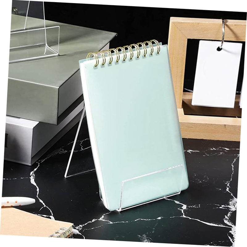 Acrylic Book Stand Display Holder 3pcs Sturdy Easel for Office Desk Artwork Display - Image 5