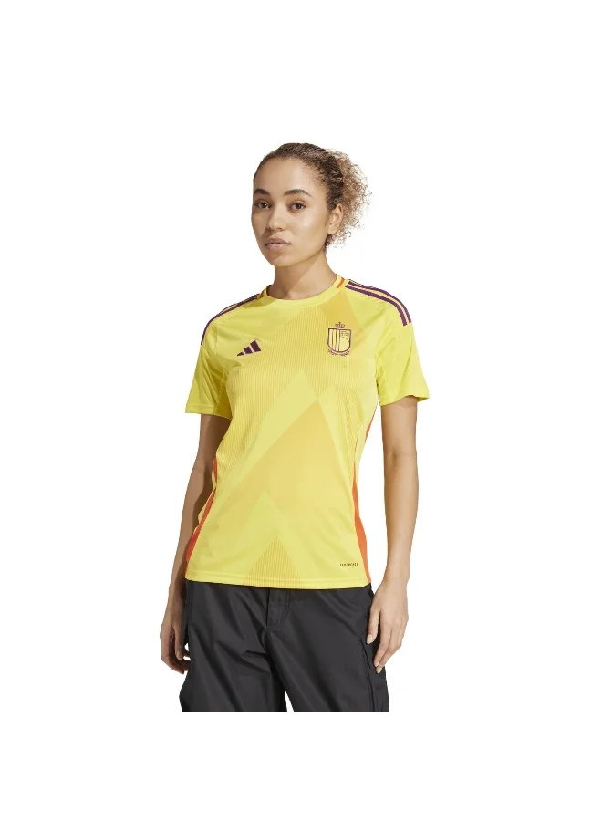 adidas قميص كرة قدم RBFA A JSY W أصفر للسيدات مقاس XS
