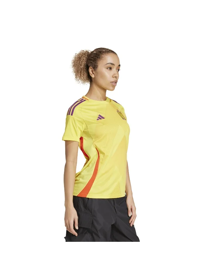 adidas قميص كرة قدم RBFA A JSY W أصفر للسيدات مقاس XS