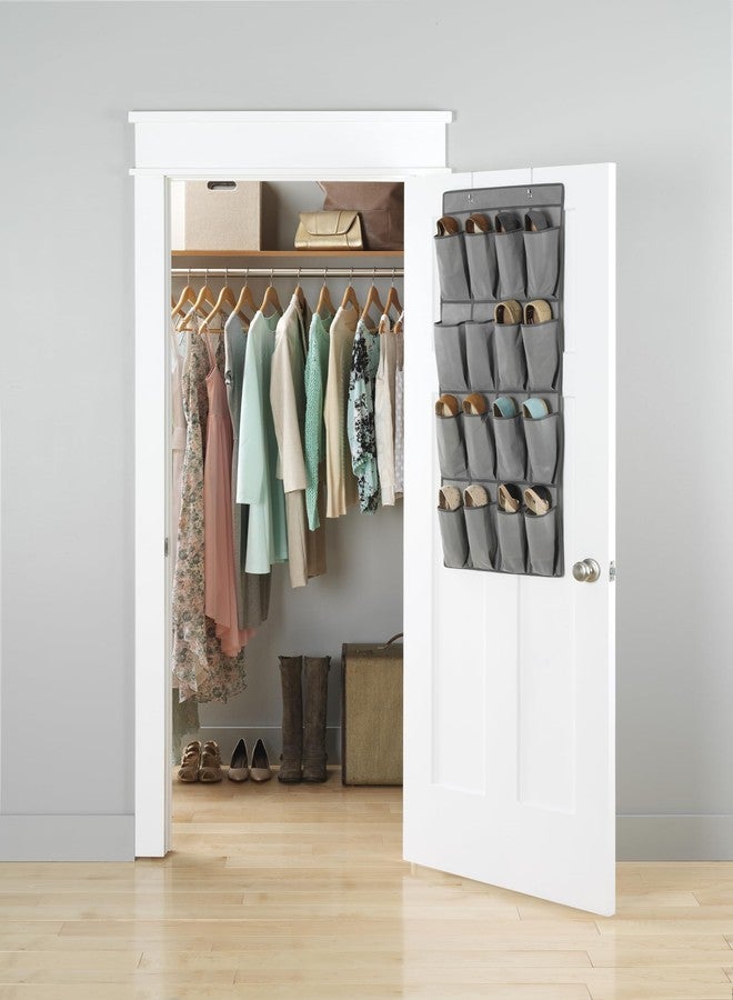 Whitmor 16 Pocket OTD Shoe Organizer Gray - Image 2