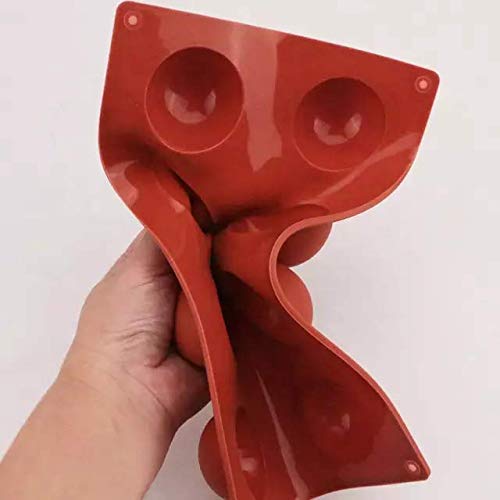 Grizzly 1 Pc 6 Cavity Round Silicone Mould for Handmade Soap, Cake, Jelly, Pudding, Chocolate, Dessert etc (6 pcs Round Mould) - Image 3