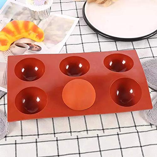 Grizzly 1 Pc 6 Cavity Round Silicone Mould for Handmade Soap, Cake, Jelly, Pudding, Chocolate, Dessert etc (6 pcs Round Mould) - Image 5