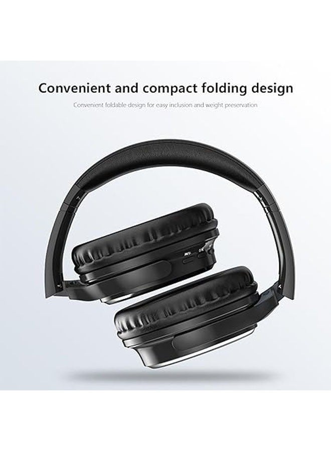 general Game Bluetooth 5.3 wireless headphones, foldable music and sports headphones, built-in microphone, IPX4 waterproof headphones, PC game noise reduction - Image 2