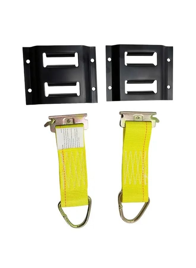 Heavy Duty E Track Two Slot with 2 Straps 3450lbs Capacity Cargo Tie Down - Image 1
