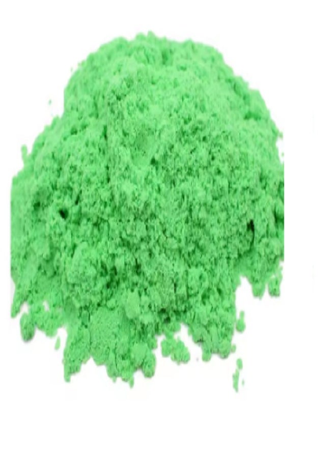 Diy Magic Sand with 2 Animal Moulds - Underwater World Play Dough set Plasticine Color Mud Set Castle Modeling Clay kit DIY Slime Toys (Green)  - Image 3