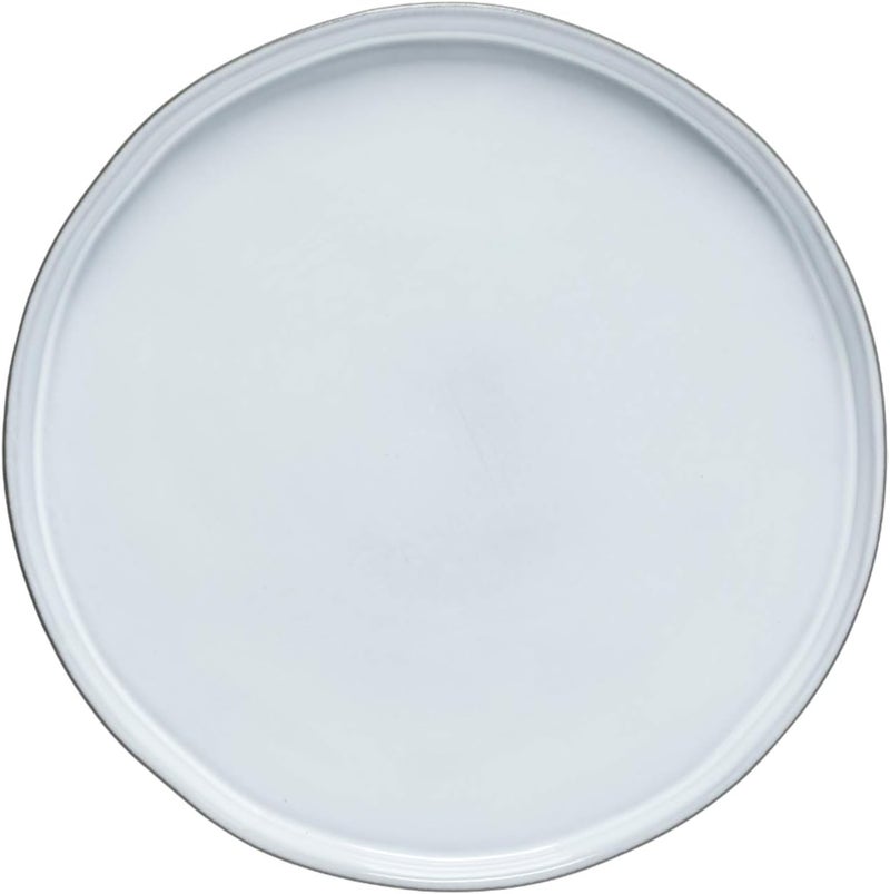 Costa Nova Ceramic Stoneware 11 Dinner Plate  Lagoa Eco Gres Collection White  Microwave  Dishwasher Safe Dinnerware  Food Safe Glazing  Restaurant Quality Tableware - Image 1