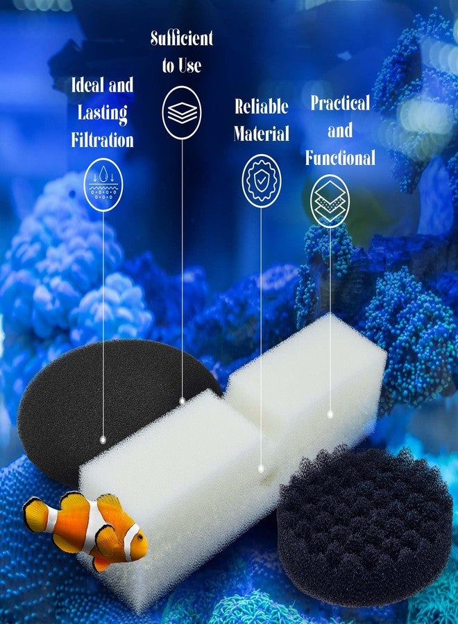 Threlaco 18 Pcs Replacement Filter Media Kit Compatible with Fluval Fx4/fx5/fx6 Aquarium Filters Including Biological-Foam Pads, Biological-Foam Block, Media, Carbon Foam Pad, Silicone Lube - Image 5