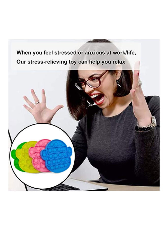 NIBEMINENT 4-Piece Push Bubble Fidget Sensory Toy 4x15.8X14.9centimeter - Image 3