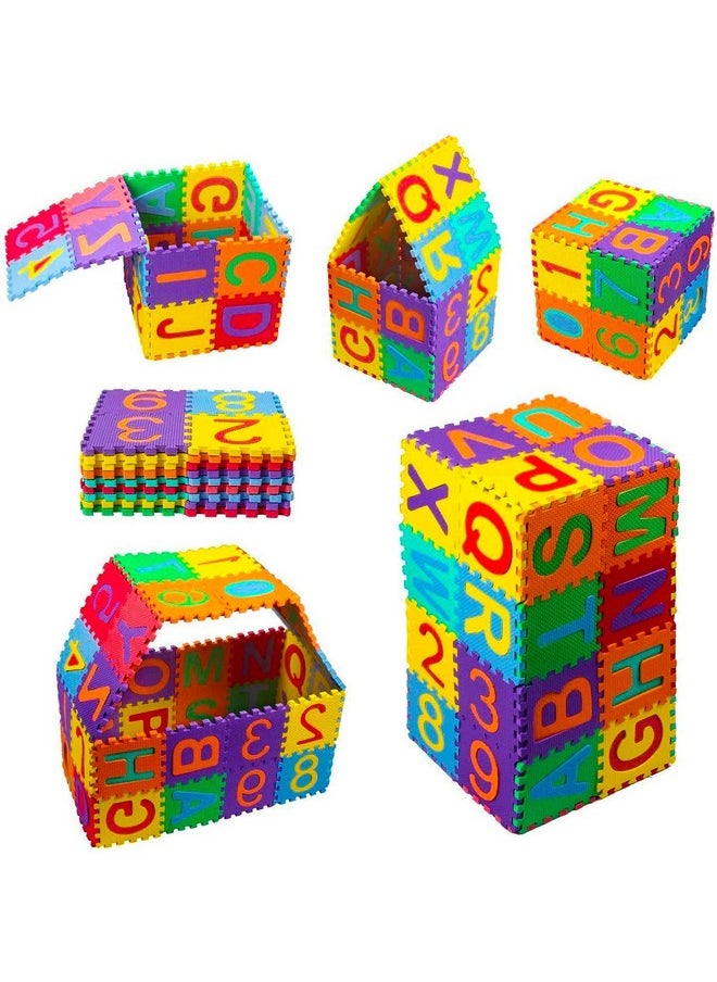 LUCID...We Build Relations LUCID...We Build Relations Lucid Alphanumeric Puzzle Foam Mat For Kids(A-Z&0-9)|Alphabet,Numerals Puzzle,Colorful Kids Rug Play Mat Soft Floor(Multi Colour,11X11 Cm Each(Atoz,And 0 To 9 Numbers)  - Image 5