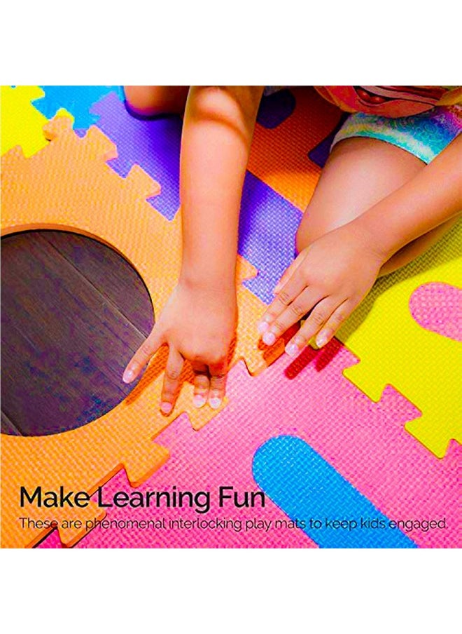 LUCID...We Build Relations LUCID...We Build Relations Lucid Alphanumeric Puzzle Foam Mat For Kids(A-Z&0-9)|Alphabet,Numerals Puzzle,Colorful Kids Rug Play Mat Soft Floor(Multi Colour,11X11 Cm Each(Atoz,And 0 To 9 Numbers)  - Image 4