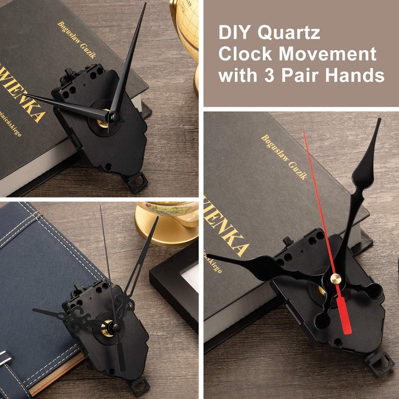 Hicarer Quartz Pendulum Trigger Clock Movement Chime Westminster Melody Mechanism Clock Kit with 3 Pairs of Hands  - Image 3